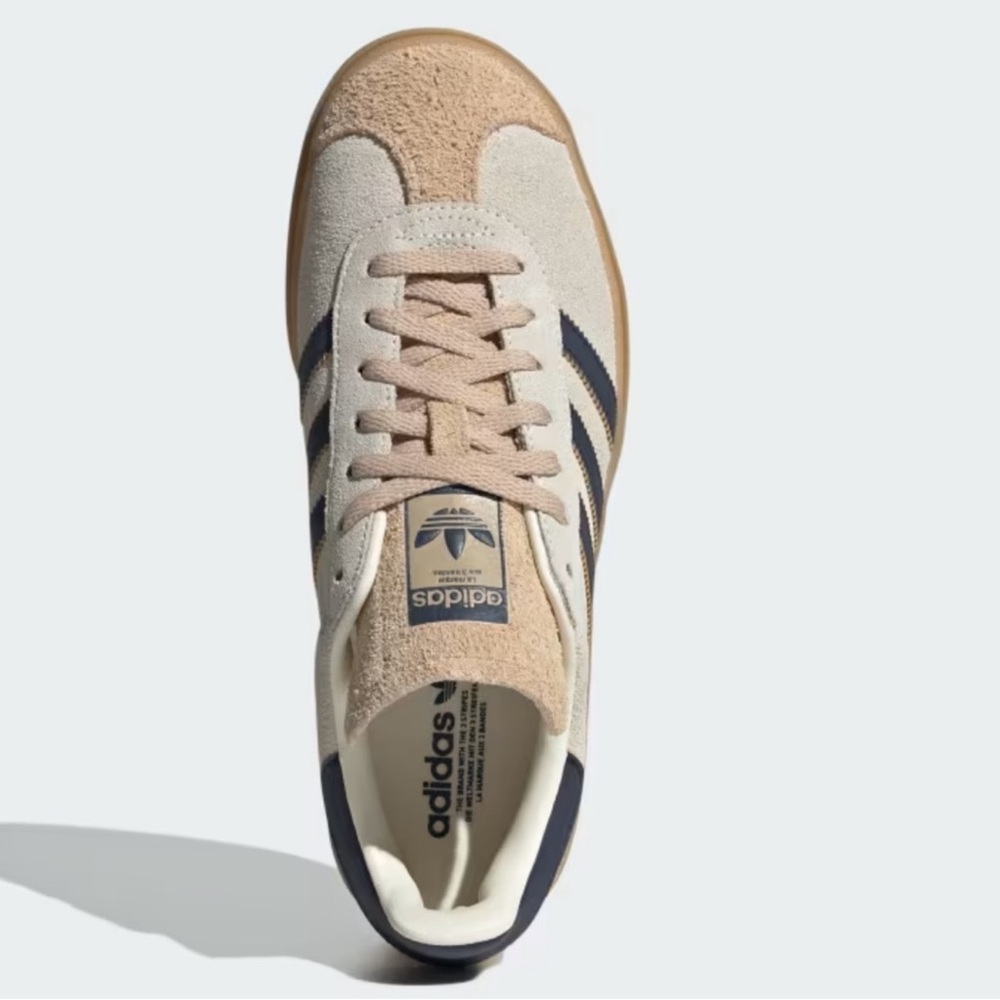 adidas Gazelle Bold Cream / Night Indigo / Gum - Picture 7 of 8